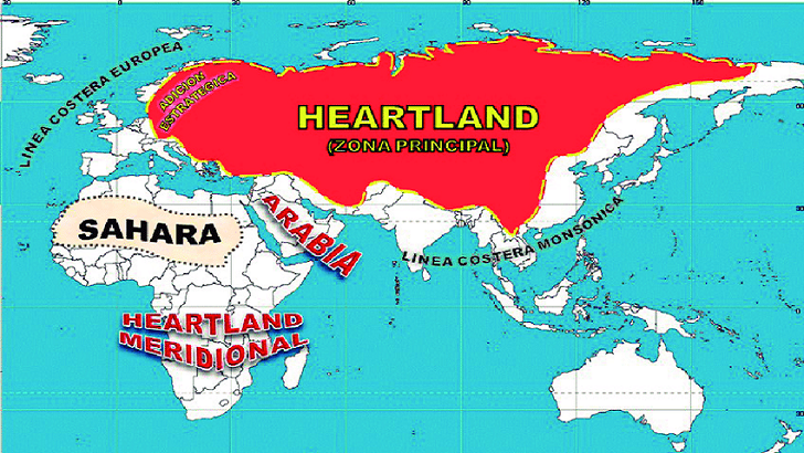 El Hearthland - pivote central - destinado a dominar el mundo segun Mackinder
