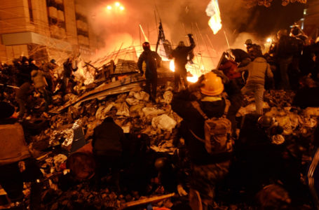 Clashes in Kyiv, Ukraine. Events of February 18, 2014.