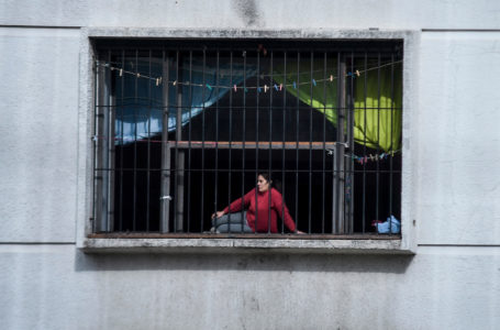 20200612/ Javier Calvelo – adhocFOTOS/ URUGUAY/ MONTEVIDEO/ Unidad N°9 (cárcel de mujeres con hijos)  celebran el día de la madre con las presas y sus hijos. 
En la foto:  Carcel de mujeres en Montevideo. Foto: Javier Calvelo / adhocFOTOS