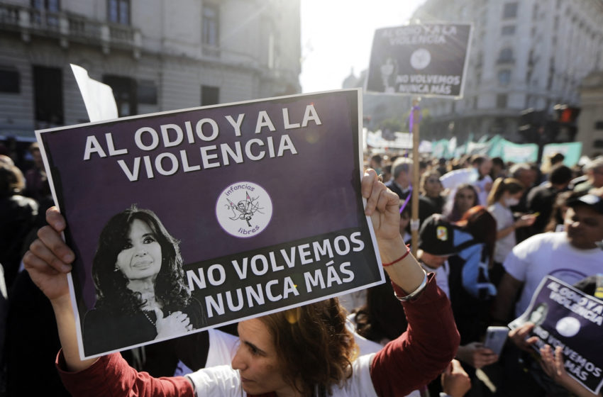  Intento de asesinato a CFK: Oficialismo argentino culpa al “discurso de odio”