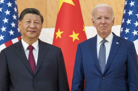 U.S. President Joe Biden, right, stands with Chinese President Xi Jinping before a meeting on the sidelines of the G20 summit meeting, Monday, Nov. 14, 2022, in Bali, Indonesia. President Biden and other leaders of the Group of 20 leading economies will meet in Bali, a tropical island in Indonesia, this week. The gathering is the first G-20 summit since before the pandemic to include face-to-face talks between the leaders. (AP Photo/Alex Brandon)