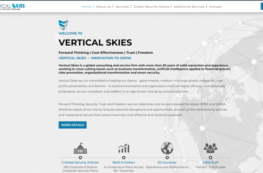  Vertical Skies: Varias dudas sobre la información de la empresa