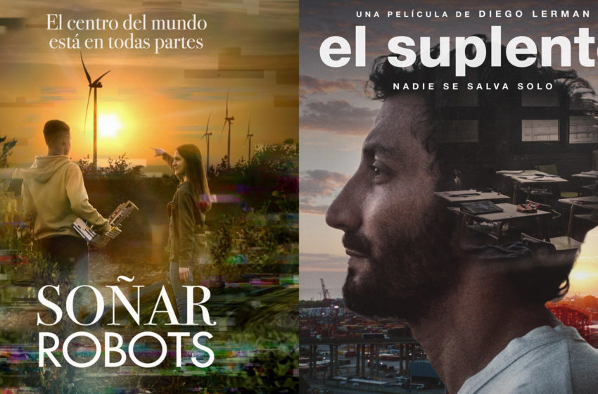 Con el director Diego Lerman, que estrenó la película «El suplente», y Matías Paparamborda, quien editó el film «Soñar robots»
