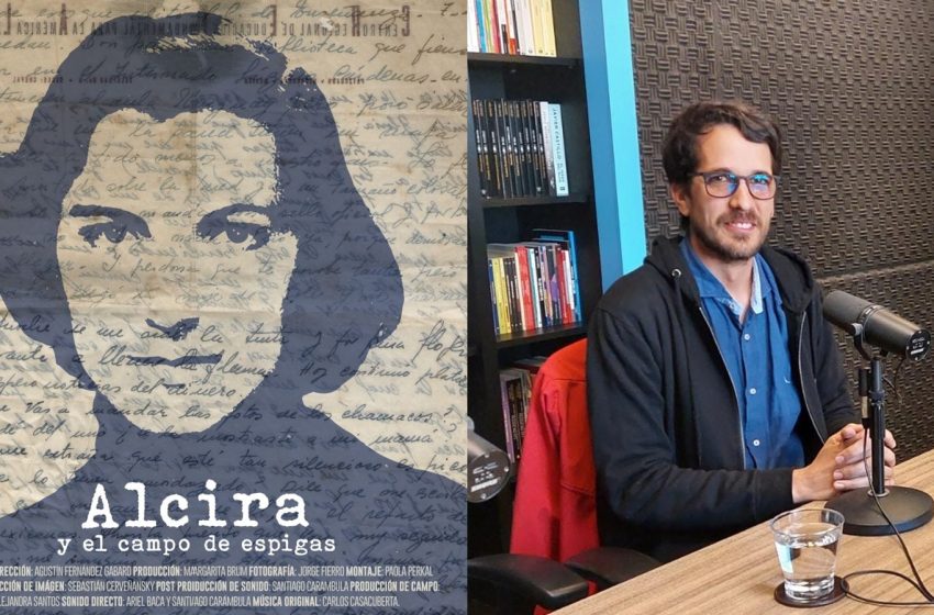  Con Agustín Fernández Gabard, director de «Alcira y el campo de espigas», la película elegida por el público en el festival de Cinemateca