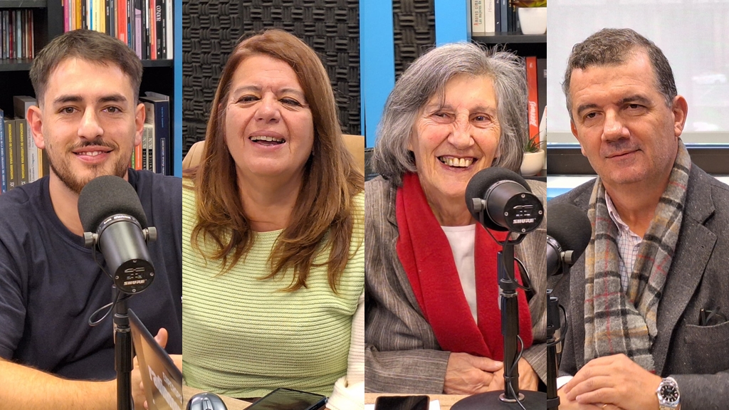 La Tertulia de los Miércoles con Juan Erosa, Elena Grauert, María Josefina Plá y Tomás Teijeiro. / Foto: En Perspectiva.