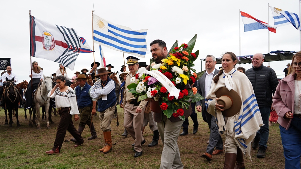 Intendente Nicolás Olivera en el Encuentro con el Patriarca. / Foto: Intendencia de Paysandú
