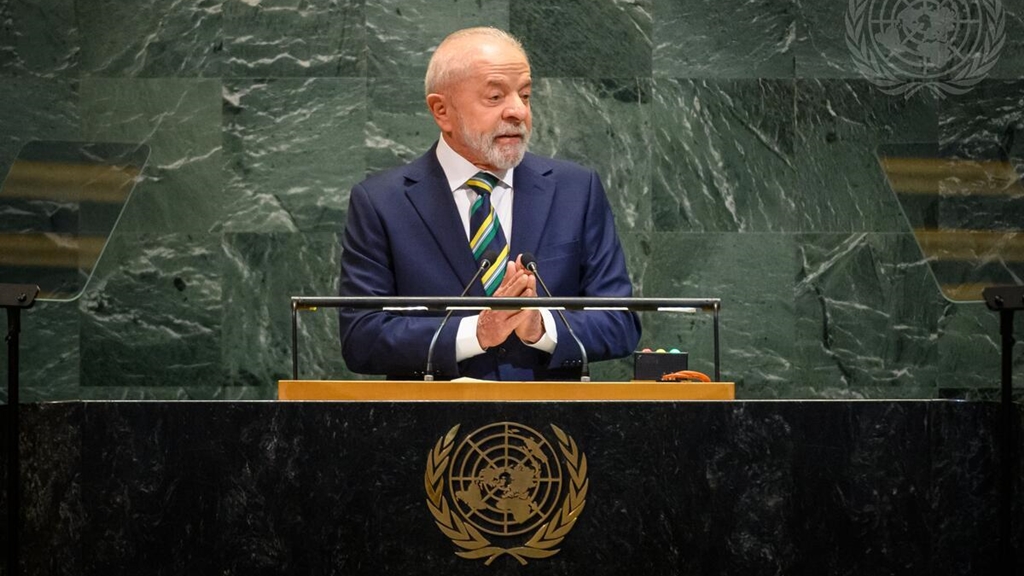Luiz Inácio Lula da Silva en el primer día de la 80º Asamblea de la ONU. Foto: Naciones Unidas