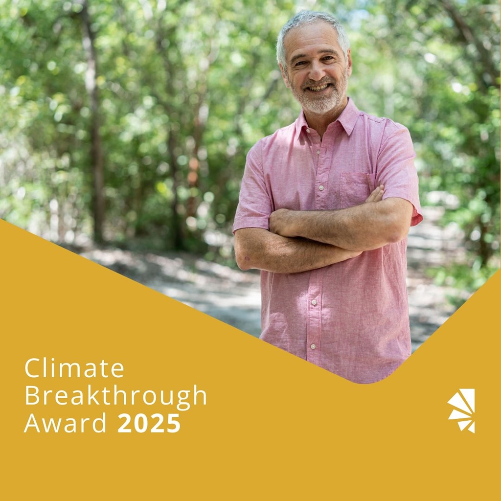 Ramón Méndez ganó el premio Climate Breakthrough Award 2025