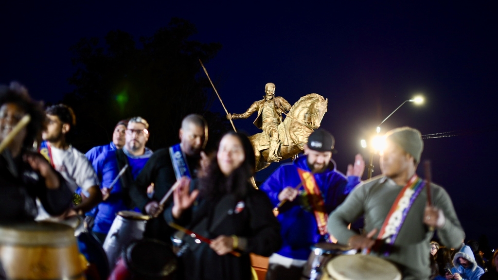 Inauguración monumento Ansina. Foto: Intendencia de Canelones