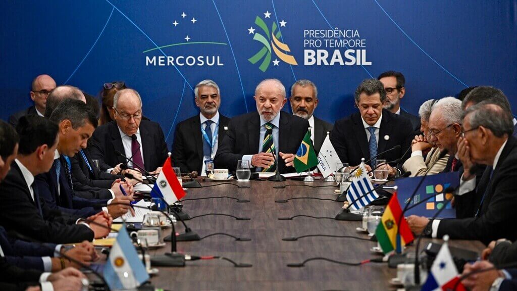 Los presidentes del bloque Mercosur se reúnen este sábado en la ciudad brasileña de Foz do Iguaçu. Foto: AFP