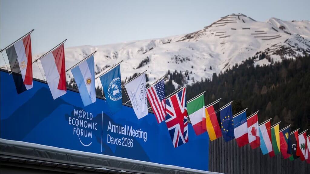Foro Económico Mundial en la ciudad de Davos, en medio de los Alpes suizos. Foto: AFP