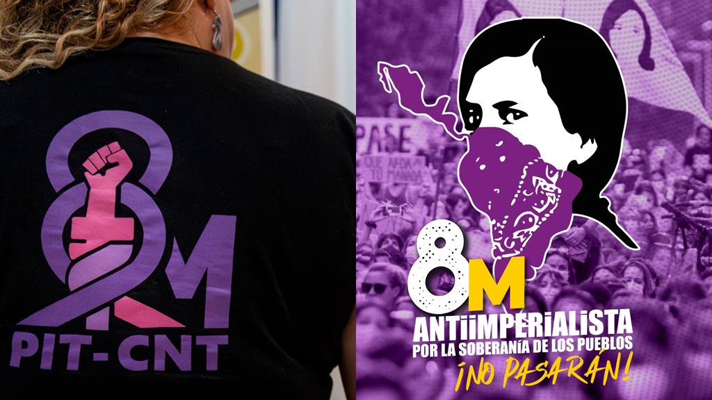 Marcha 8 de marzo, PIT CNT. Foto: adhocFotos